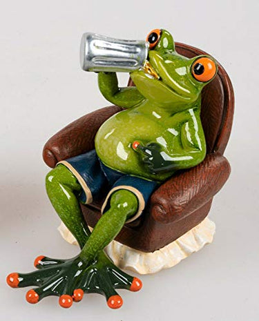 formano lustige Frösche, Sammlerfigur,Froschhausen (Feierabend Mann) im Sale